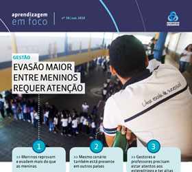 Evasão maior entre meninos requer atenção