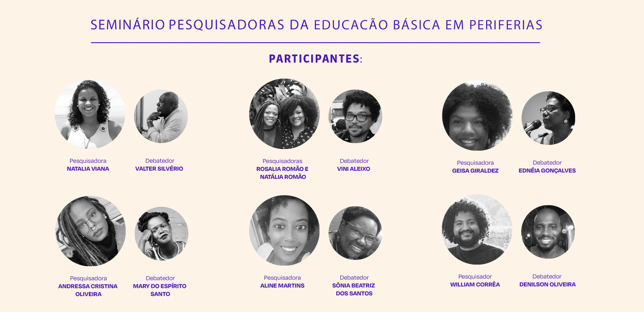 Acompanhe o “Seminário Pesquisadoras da Educação Básica em Periferias”